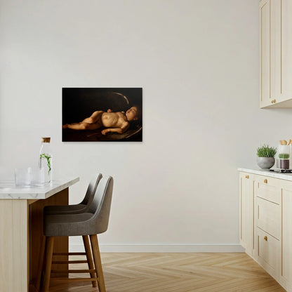 Tablou picturi celebre - Cupidon adormit, Caravaggio - vedere bucatarie