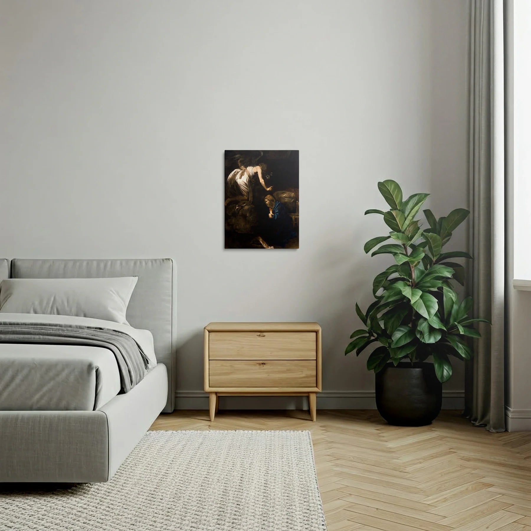 Tablou picturi celebre - Buna Vestire, Caravaggio - vedere dormitor