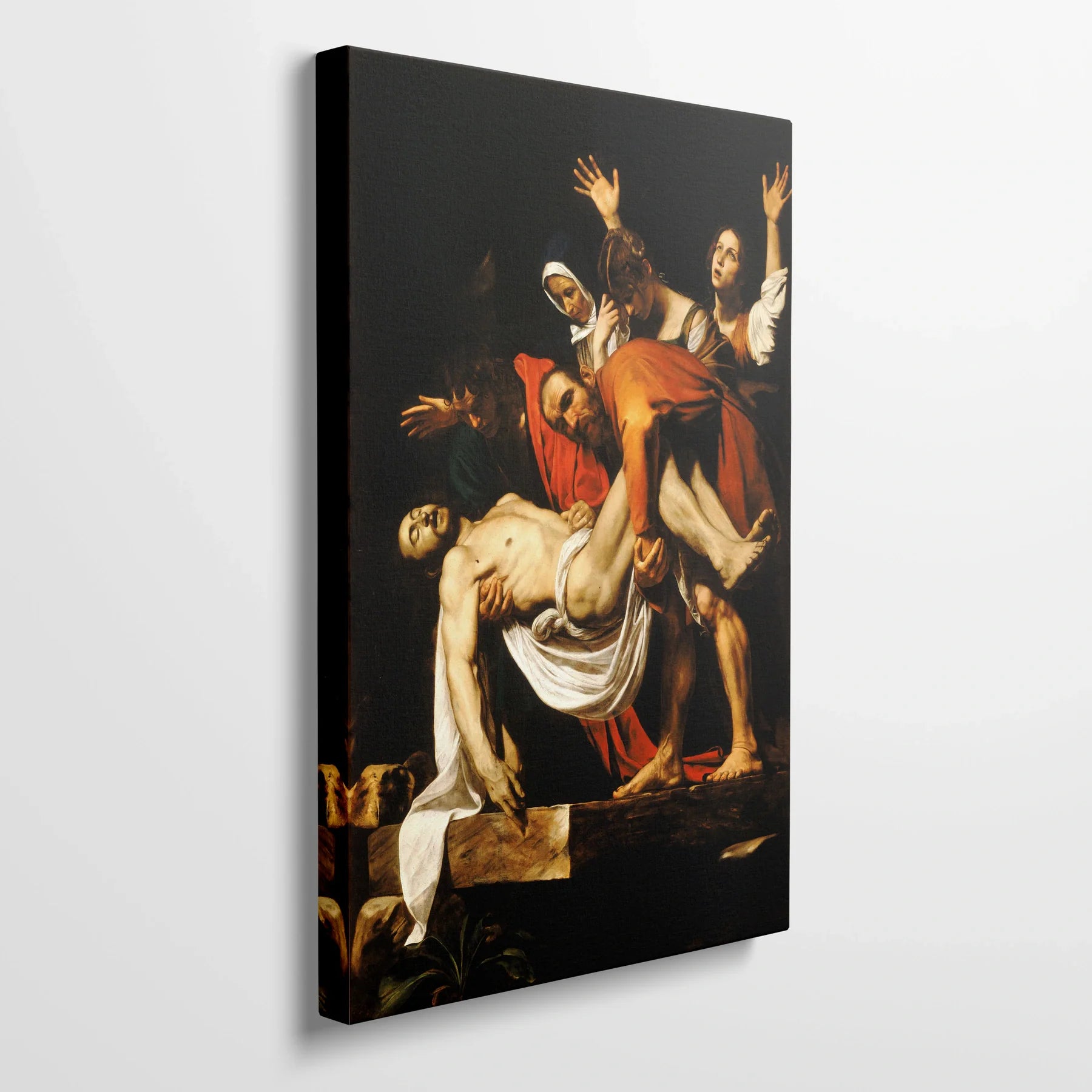 Tablou picturi celebre - Îngroparea Lui Hristos, Caravaggio - vedere din lateral