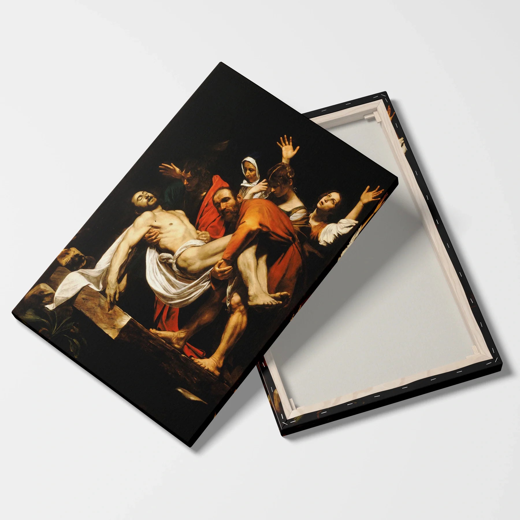 Tablou picturi celebre - Îngroparea Lui Hristos, Caravaggio - vedere fata verso
