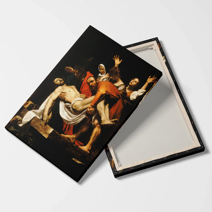 Tablou picturi celebre - Îngroparea Lui Hristos, Caravaggio - vedere fata verso