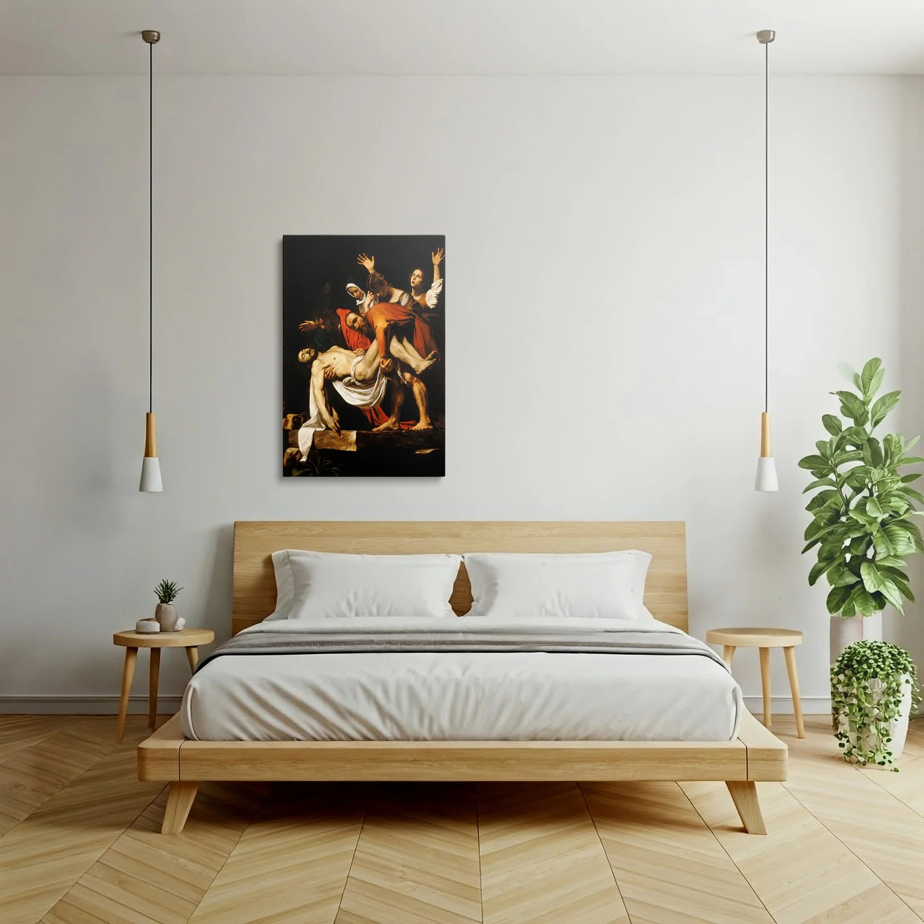 Tablou picturi celebre - Îngroparea Lui Hristos, Caravaggio - vedere dormitor