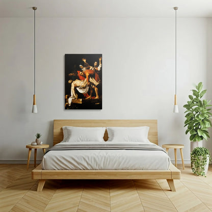 Tablou picturi celebre - Îngroparea Lui Hristos, Caravaggio - vedere dormitor
