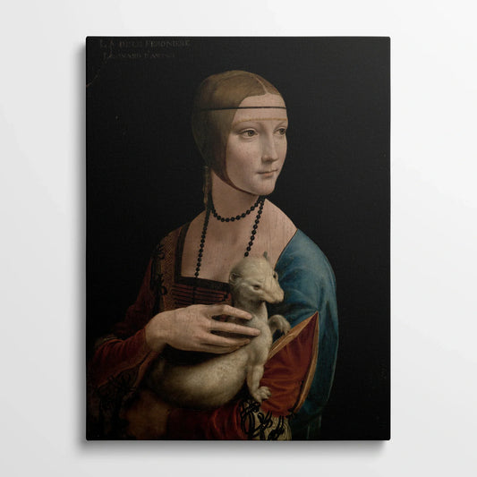Tablou Picturi - Femeie cu Un Zimbru, Leonardo da Vinci