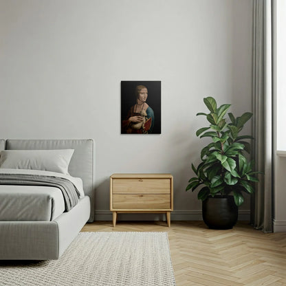 Tablou Picturi - Femeie cu Un Zimbru, Leonardo da Vinci