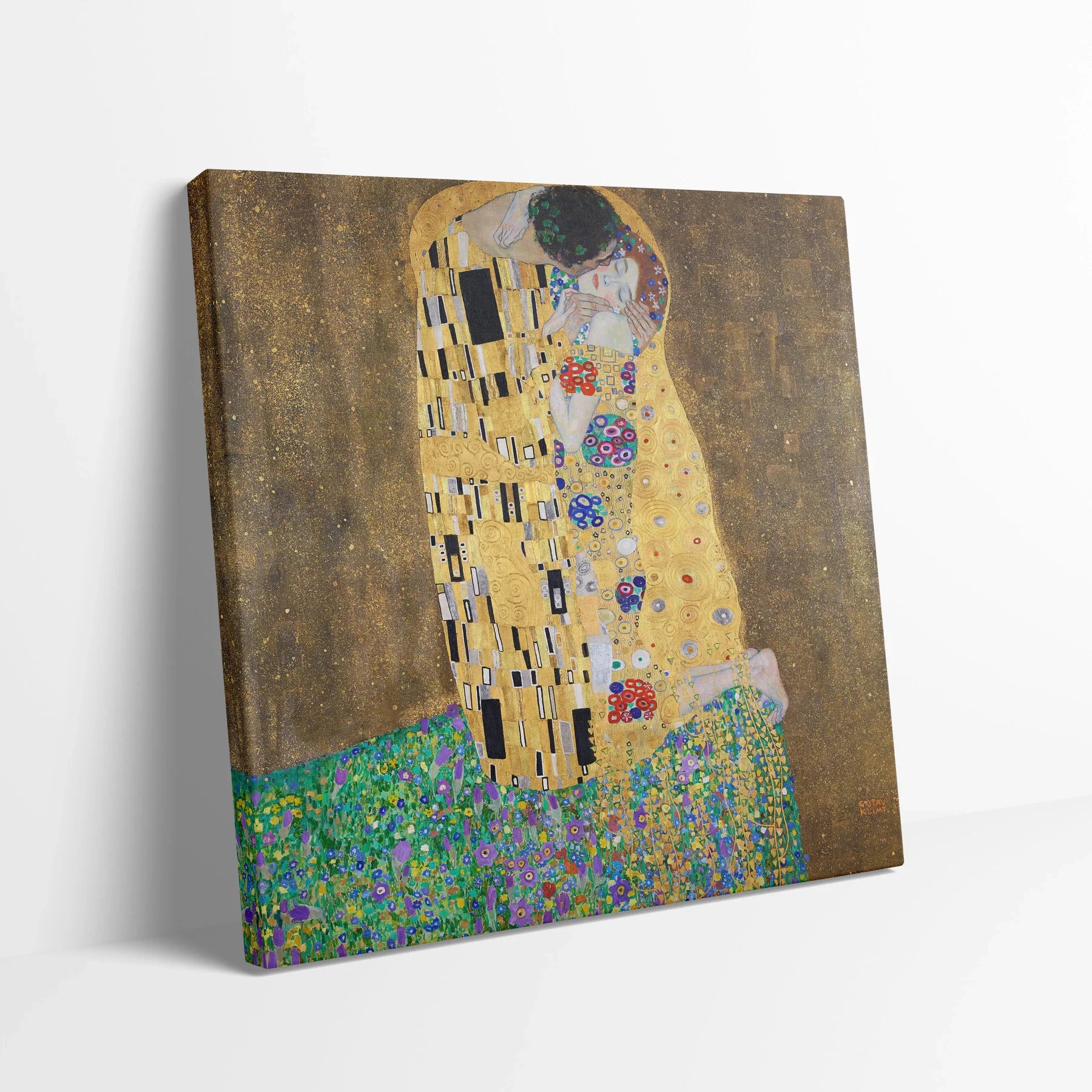 Tablou picturi celebre - Îmbrățișarea, Klimt - vedere din lateral