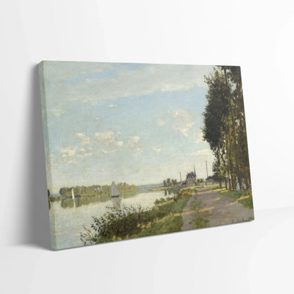 Tablou picturi celebre - Argenteuil, Monet - vedere din lateral sprijinit perete