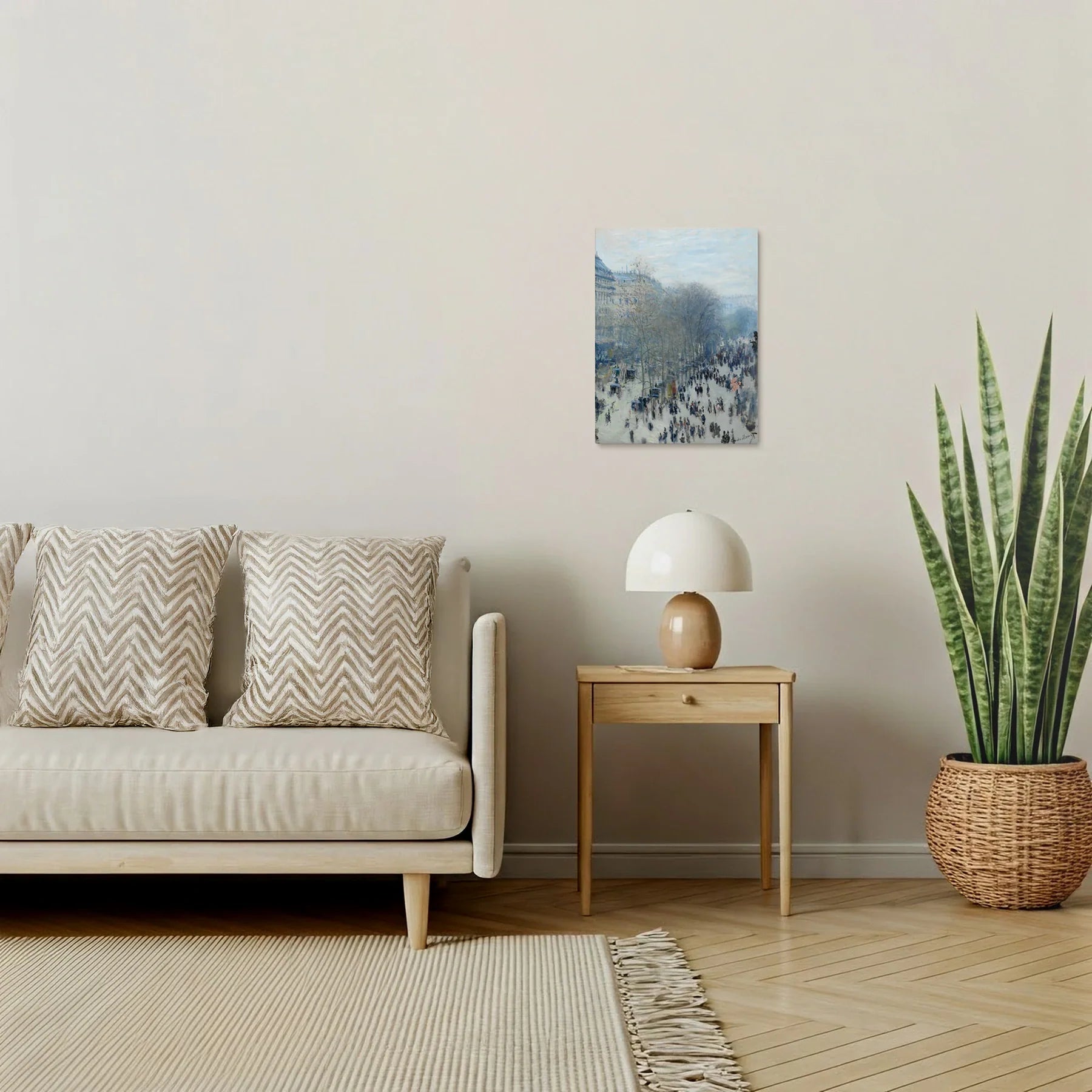 Tablou picturi celebre - Bulevardul Capucinilor, Monet - vedere living