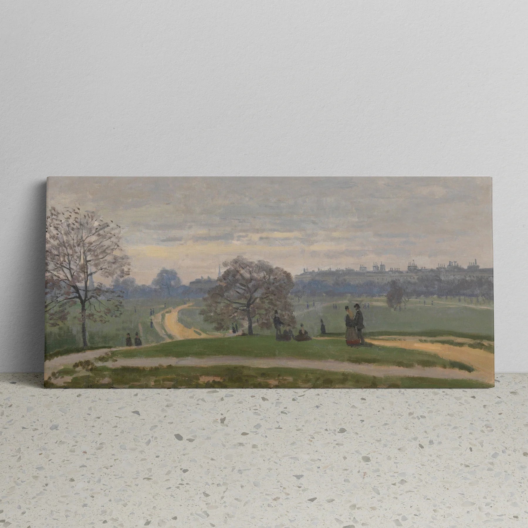 Tablou picturi celebre - Hyde Park, Londra, Monet - vedere sprijinit perete