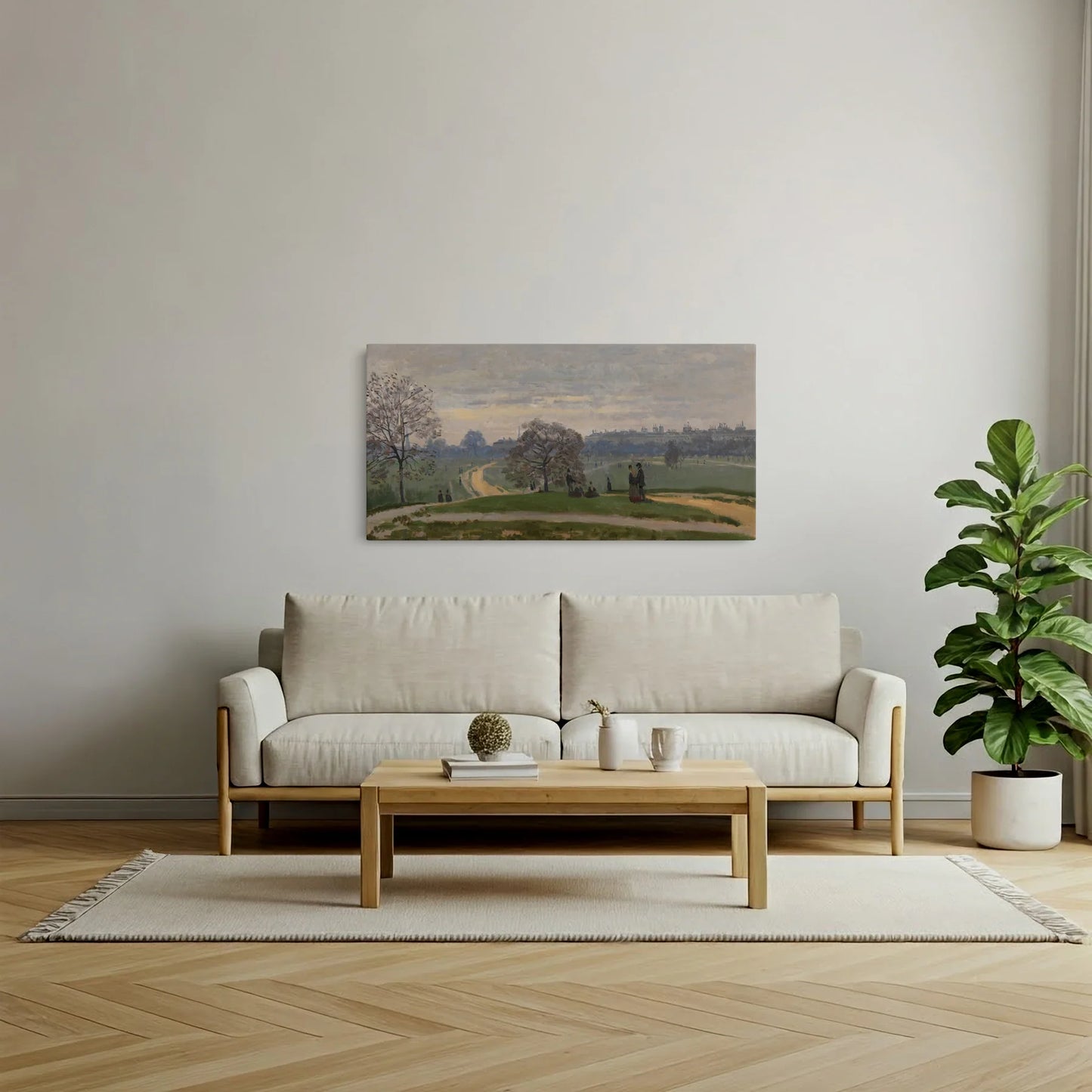 Tablou picturi celebre - Hyde Park, Londra, Monet - vedere living