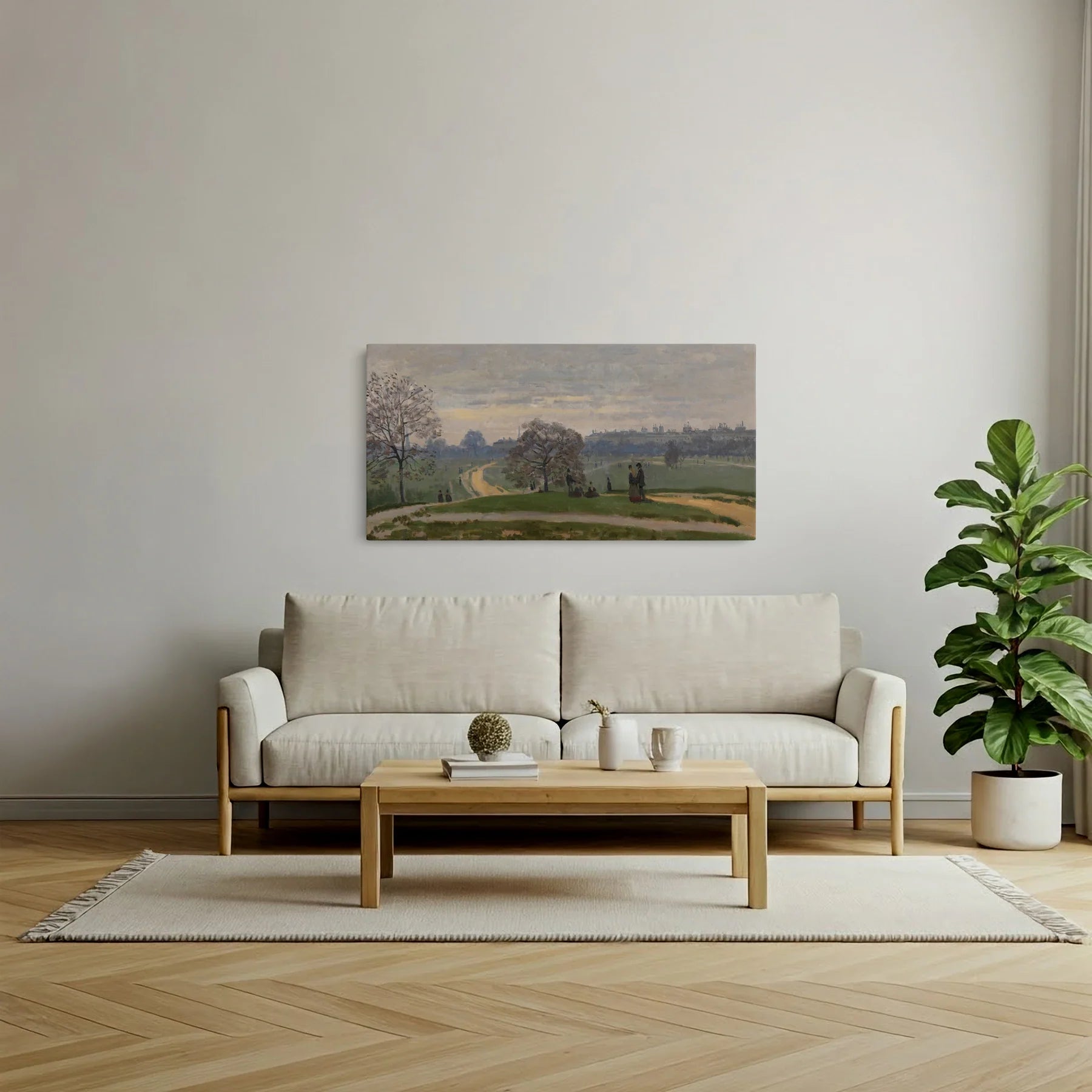 Tablou picturi celebre - Hyde Park, Londra, Monet - vedere living
