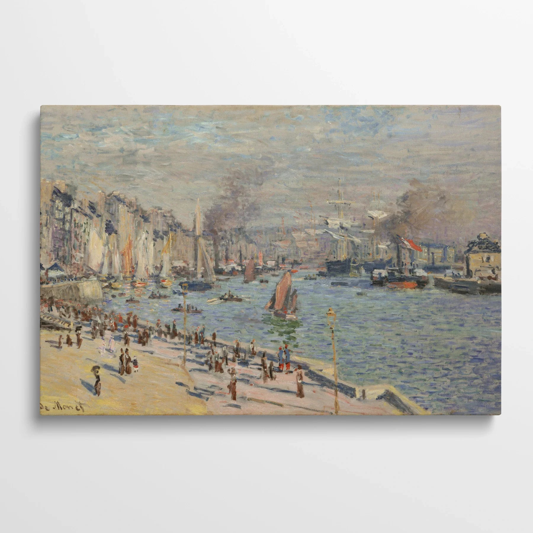 Tablou picturi celebre - Portul Le Havre, Monet - vedere din fata