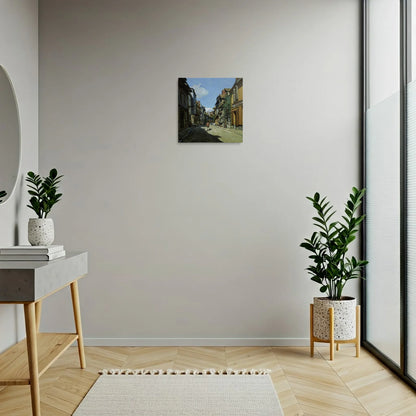 Tablou picturi celebre - Rue de la Bavole, Honfleur, Monet - vedere hol