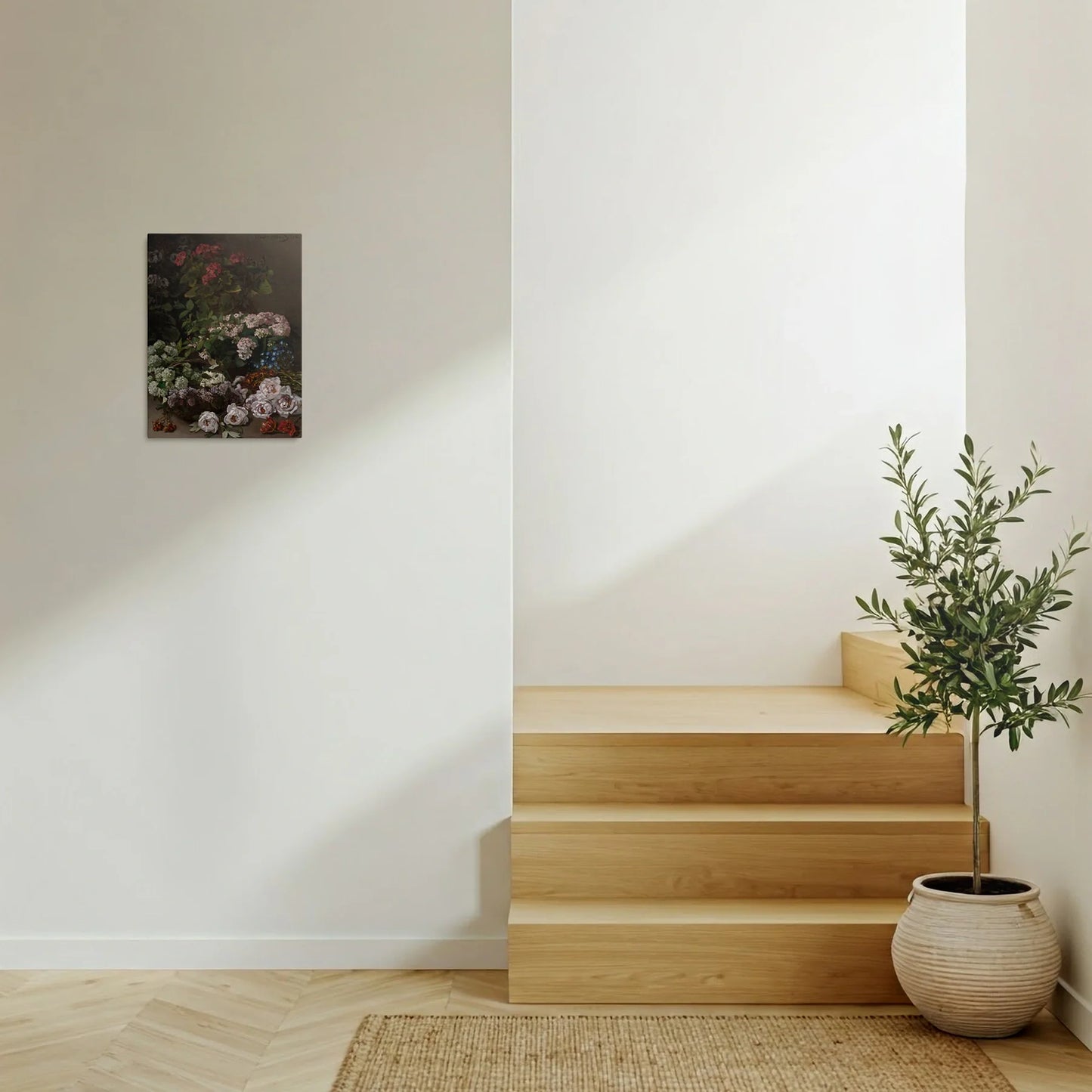 Tablou picturi celebre - Flori de primăvară, Monet - vedere hol