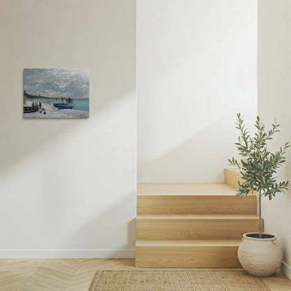 Tablou picturi celebre - Plaja de la Sainte-Adresse, Monet - vedere hol
