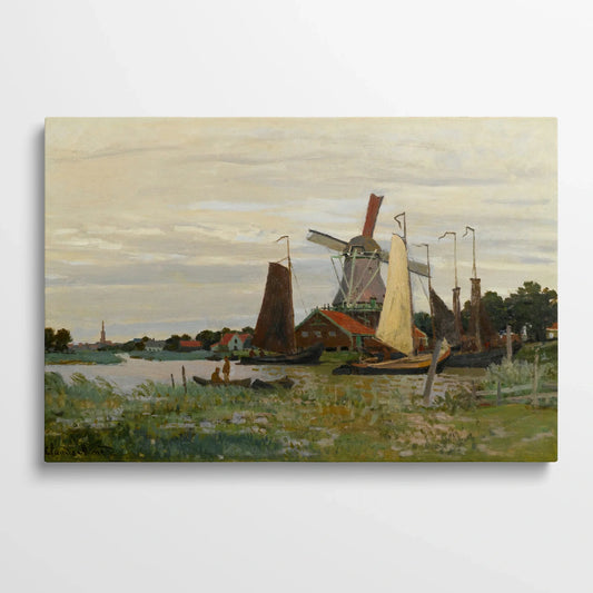 Tablou Picturi - Un Moulin în Zaandam, Claude Monet