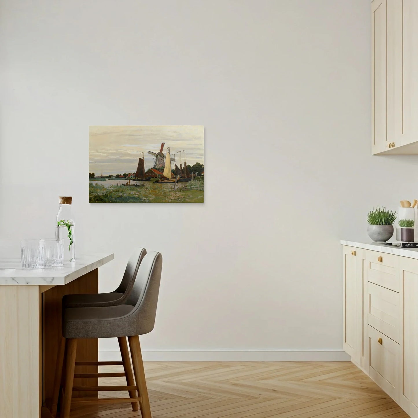 Tablou Picturi - Un Moulin în Zaandam, Claude Monet