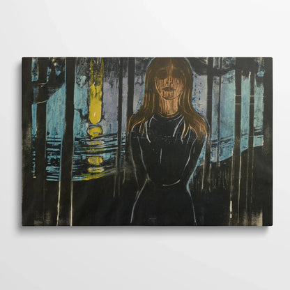 Tablou picturi celebre - Noaptea de vară, Munch - vedere din fata