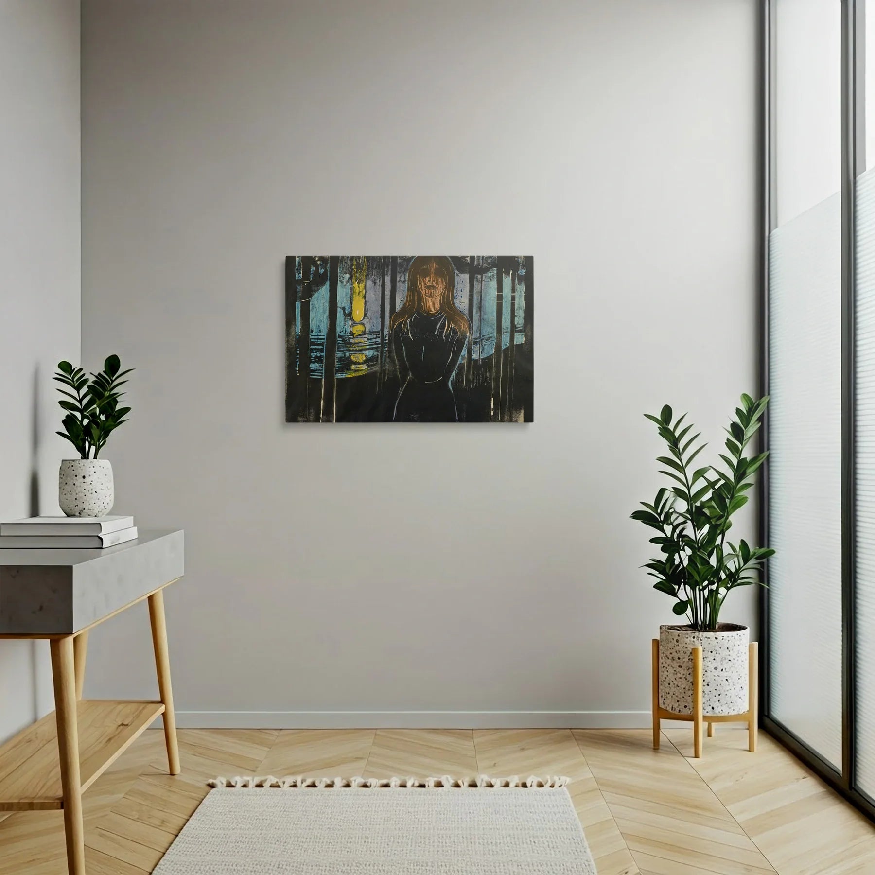 Tablou picturi celebre - Noaptea de vară, Munch - vedere hol