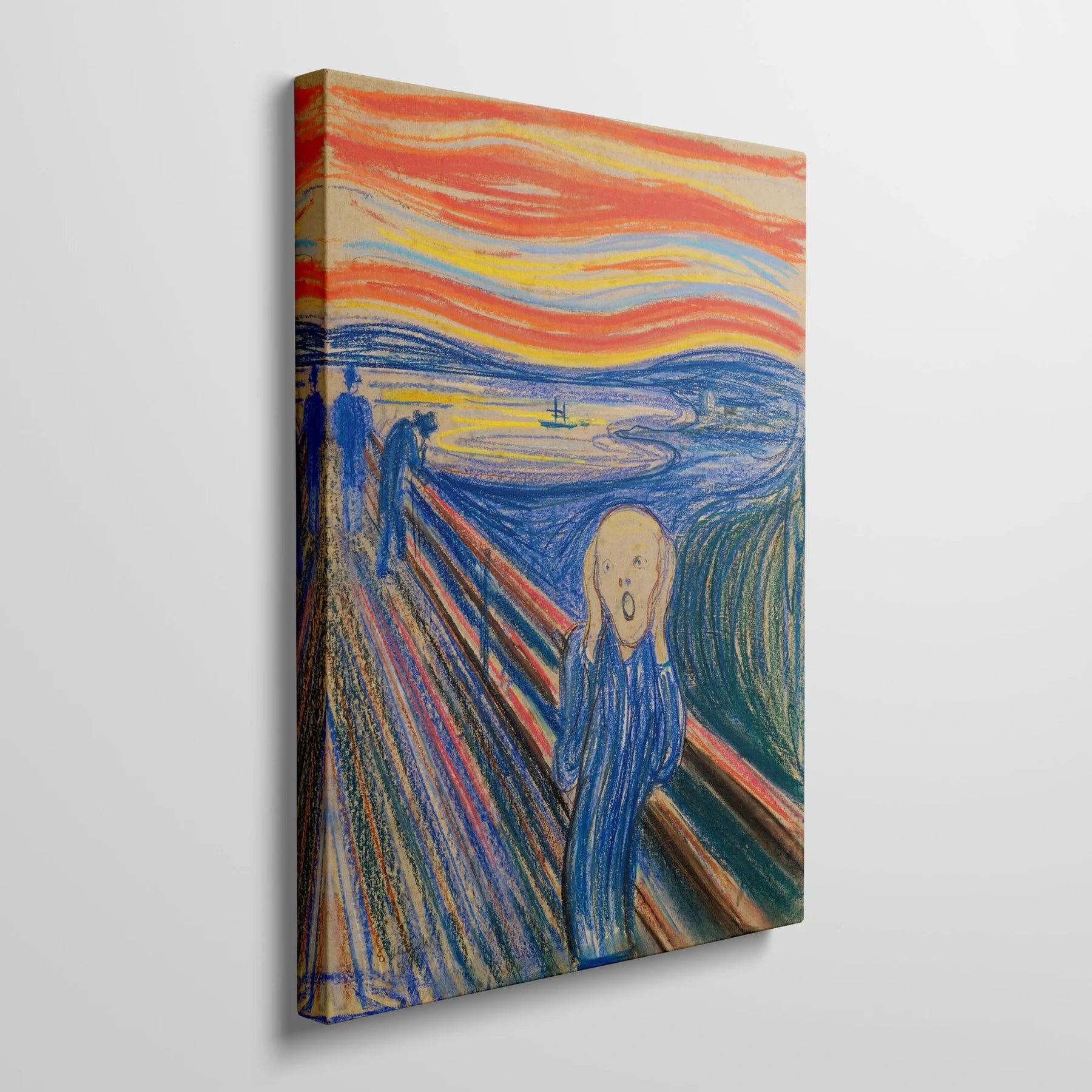 Tablou picturi celebre - Țipătul, Munch - vedere din lateral