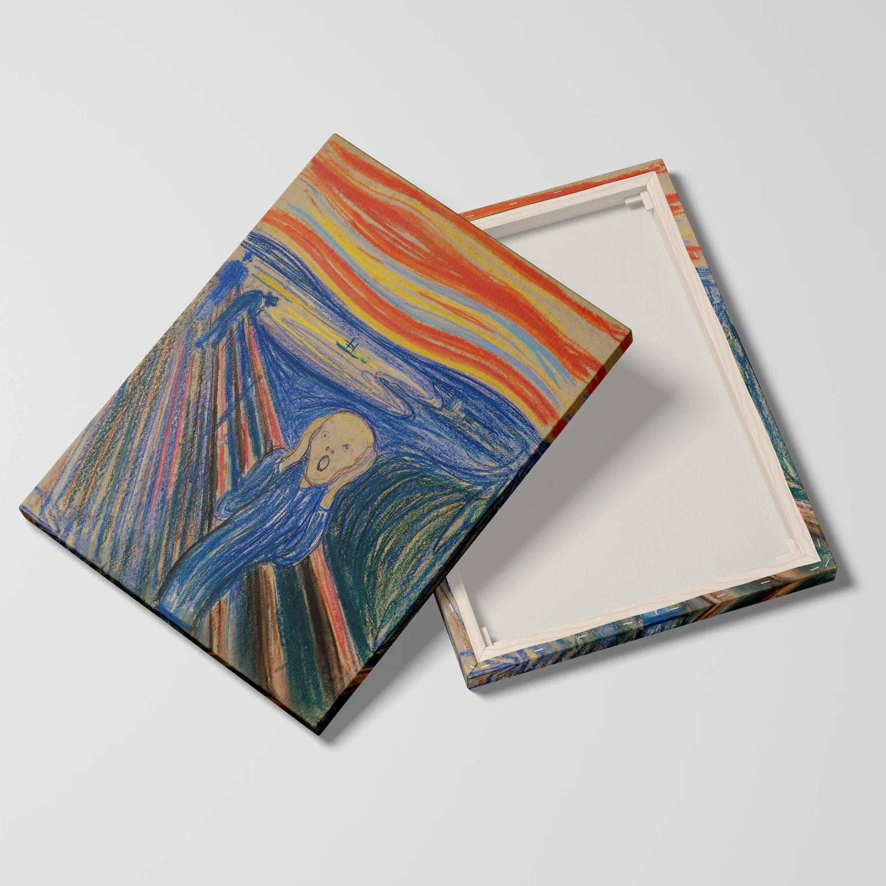 Tablou picturi celebre - Țipătul, Munch - vedere fata verso