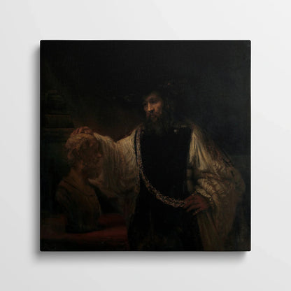 Tablou Picturi - Aristotel cu Un Bust Al Lui Homer, Rembrandt