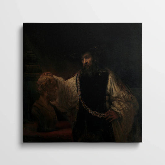 Tablou Picturi - Aristotel cu Un Bust Al Lui Homer, Rembrandt