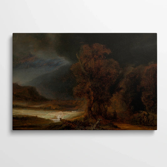 Tablou Picturi - Peisaj cu Parabola Samariteanului Bun, Rembrandt