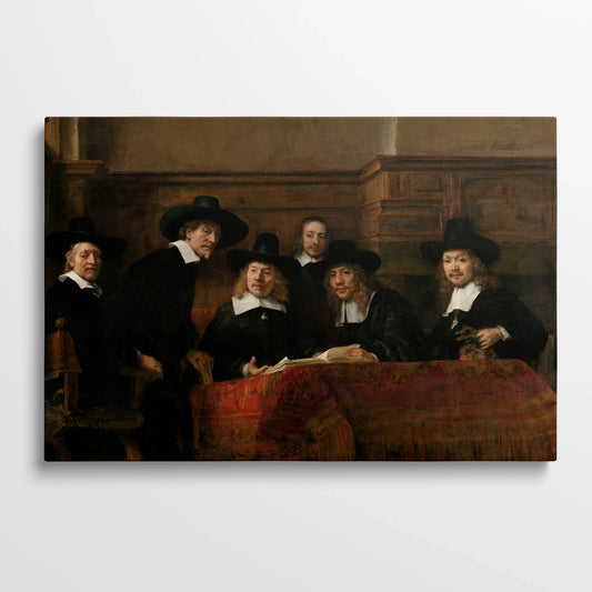 Tablou Picturi - Oficialii de Probă Ai Breslei Țesătorilor Din Amsterdam, Rembrandt