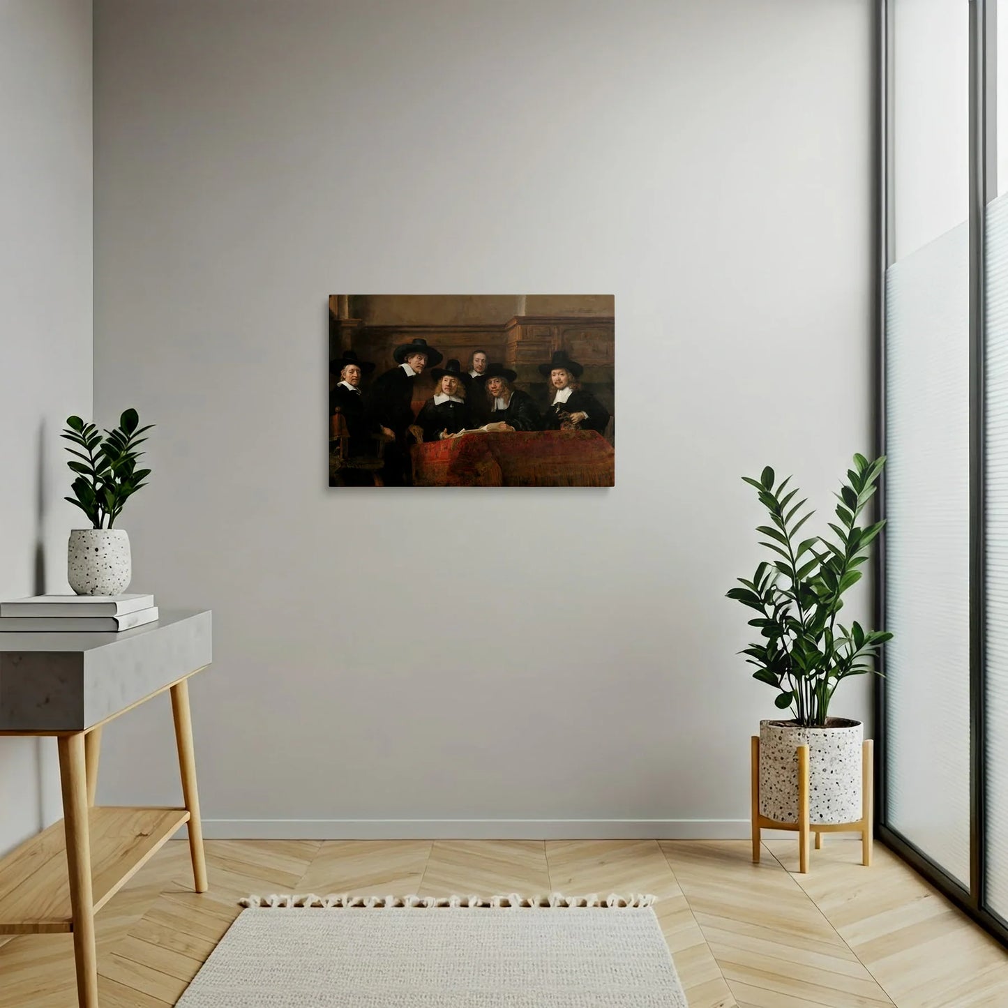 Tablou Picturi - Oficialii de Probă Ai Breslei Țesătorilor Din Amsterdam, Rembrandt