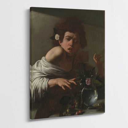 Tablou - Băiat mușcat de o șopârlă  (Caravaggio) Vedere Living