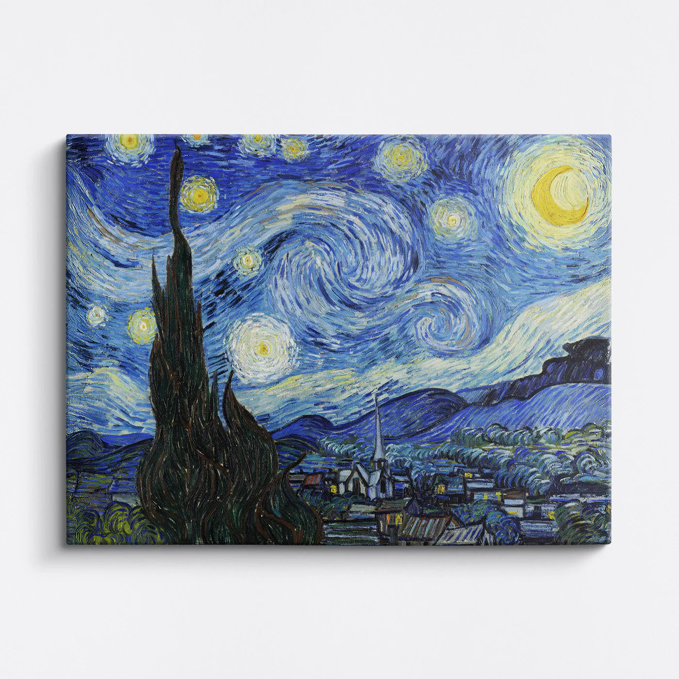Tablou - Noapte înstelată (Van Gogh) Vedere Fata