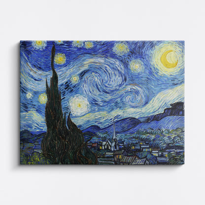 Tablou - Noapte înstelată (Van Gogh) Vedere Fata