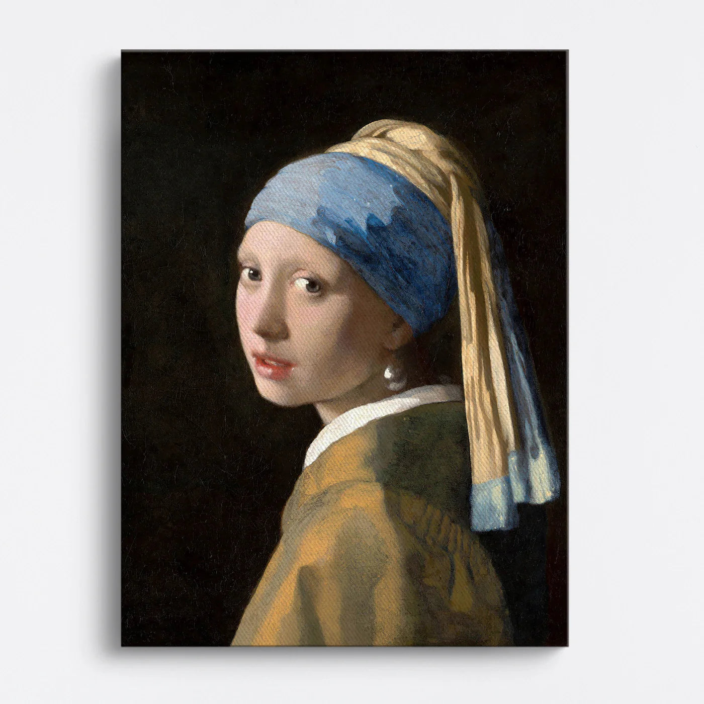 Tablou - Fata cu un cercel de perle (Vermeer) Vedere Fata