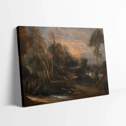Tablou Picturi - Peisaj Forestier La Apus, Rubens