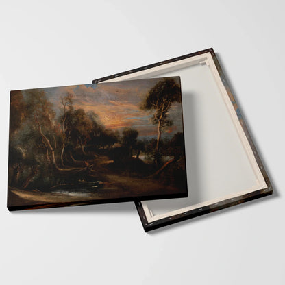 Tablou Picturi - Peisaj Forestier La Apus, Rubens