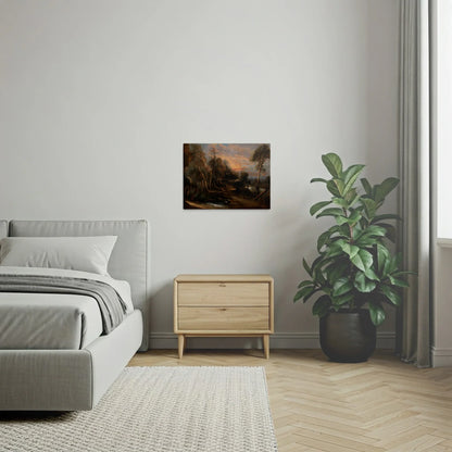 Tablou Picturi - Peisaj Forestier La Apus, Rubens
