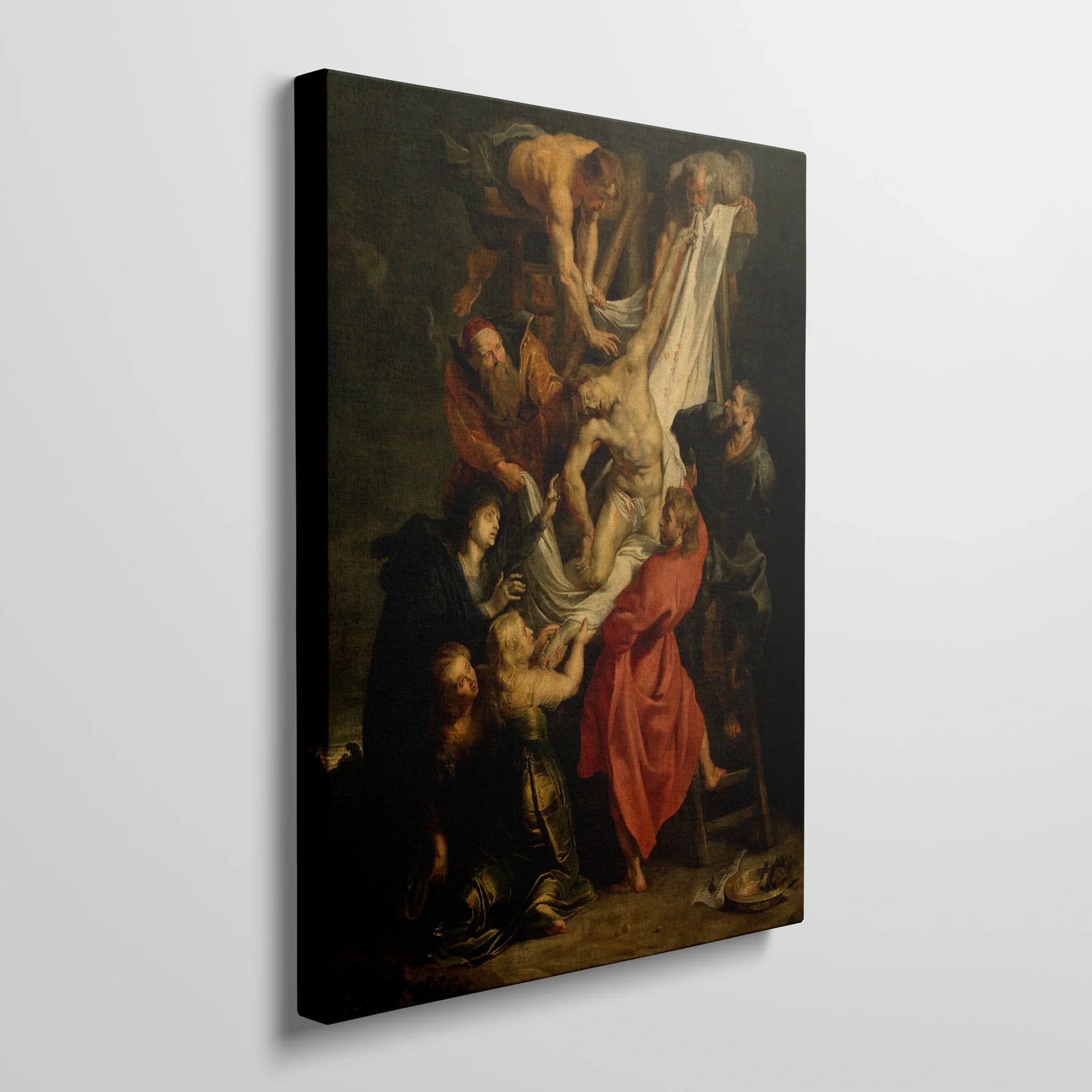 Tablou picturi celebre - Coborârea de pe cruce, Rubens - vedere din lateral