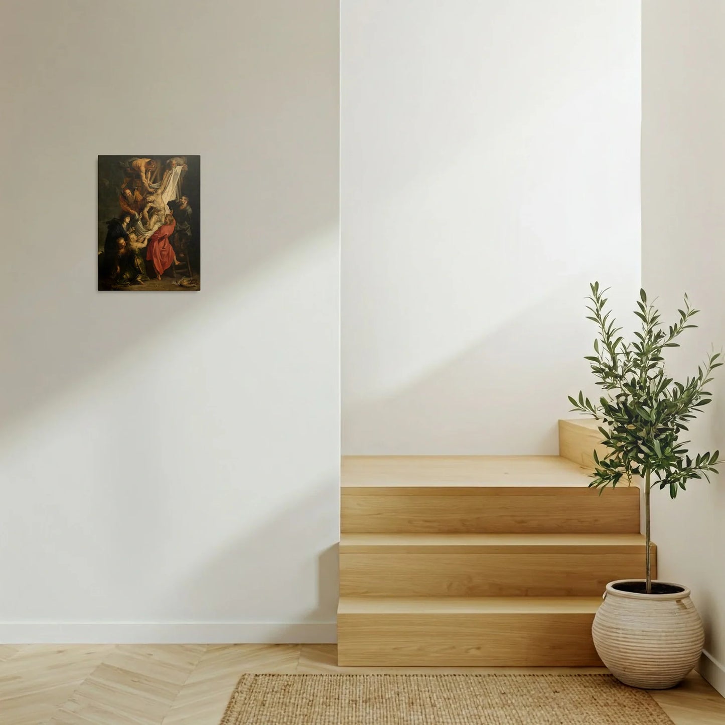Tablou picturi celebre - Coborârea de pe cruce, Rubens - vedere hol