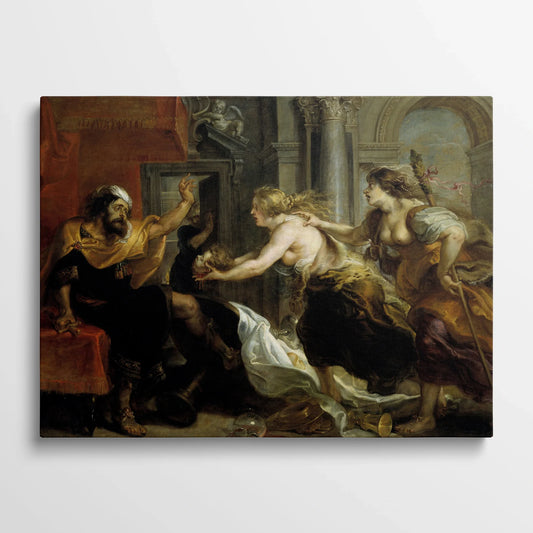 Tablou Picturi - Tereus Confruntat cu Capul Fiului Său Itylus, Rubens