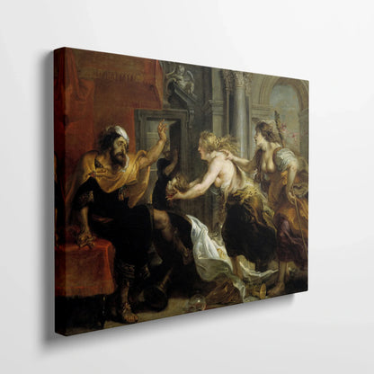 Tablou picturi celebre - Tereus confruntat cu capul fiului său Itylus, Rubens - vedere din lateral