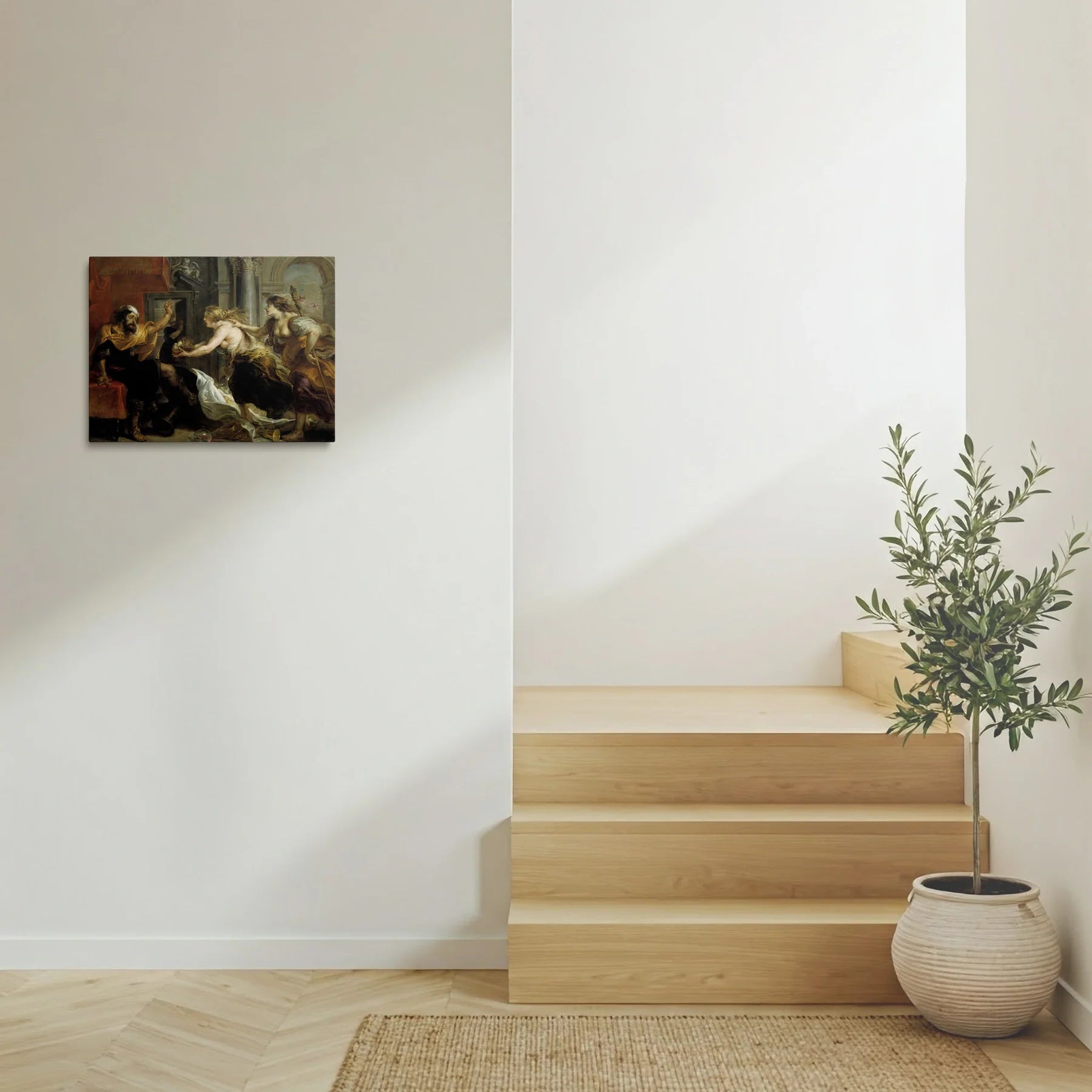 Tablou picturi celebre - Tereus confruntat cu capul fiului său Itylus, Rubens - vedere hol