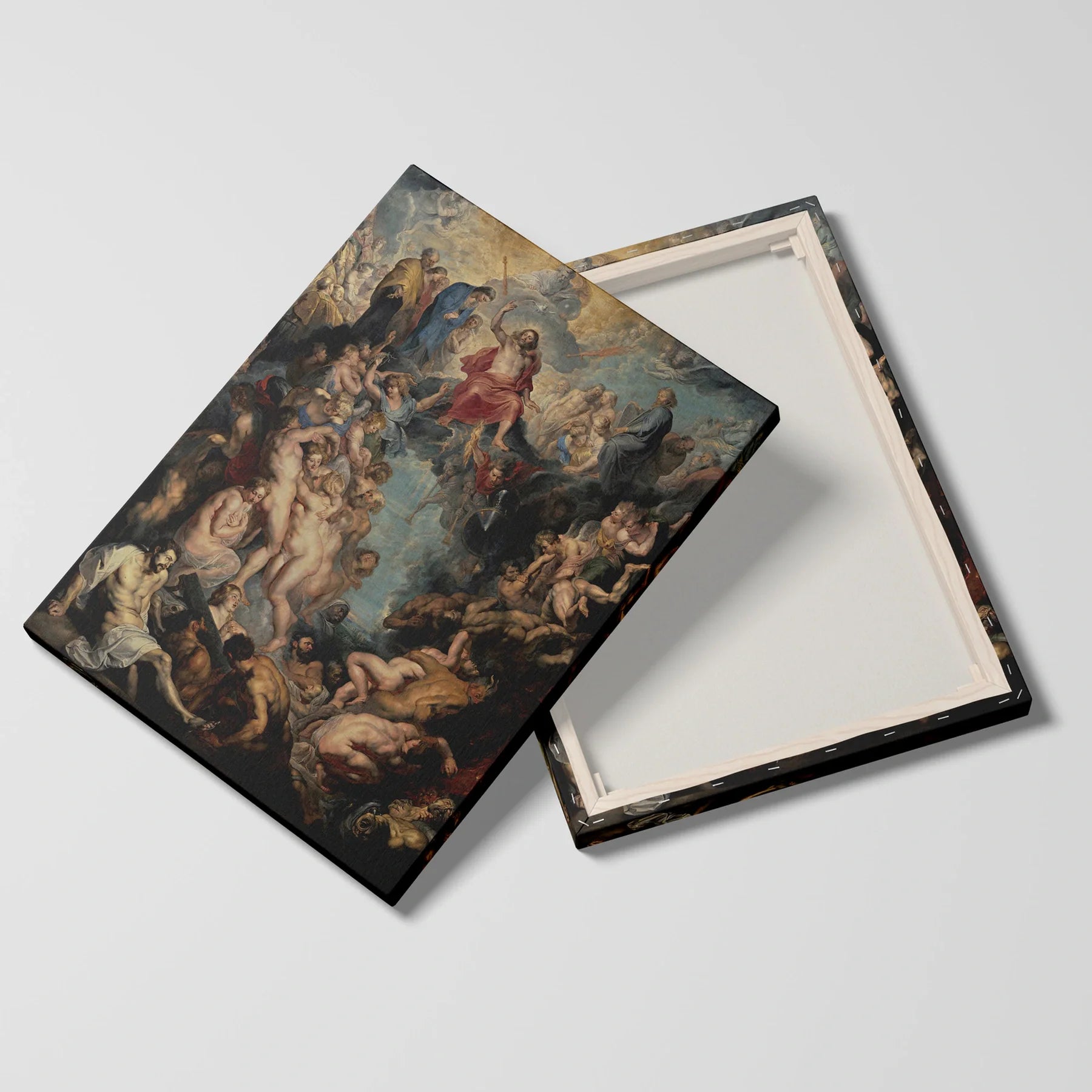 Tablou picturi celebre - Marea judecată de apoi, Rubens - vedere fata verso