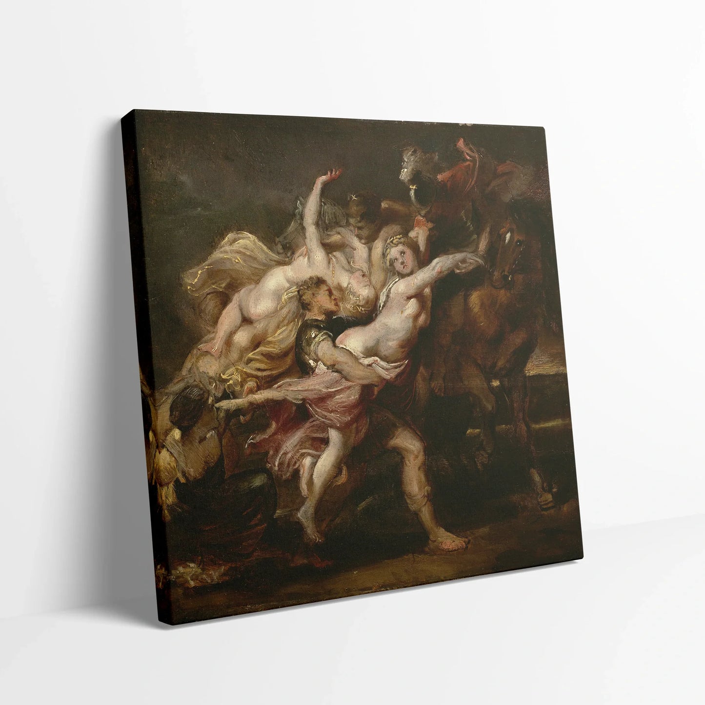 Tablou picturi celebre - Răpirea fecioarelor din Levkippos, Rubens - vedere din lateral