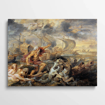 Tablou picturi celebre - Călătoria cardinalului de la Barcelona la Genova, Rubens - vedere din fata