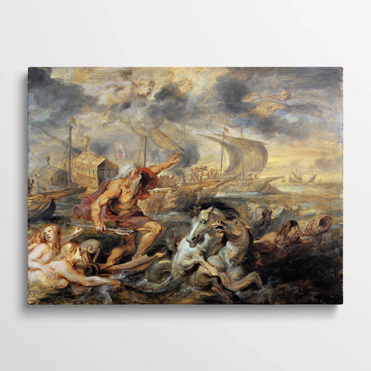 Tablou Picturi - Călătoria Cardinalului Infante Ferdinand Al Spaniei de La Barcelona La Genova în Aprilie 1633, Rubens