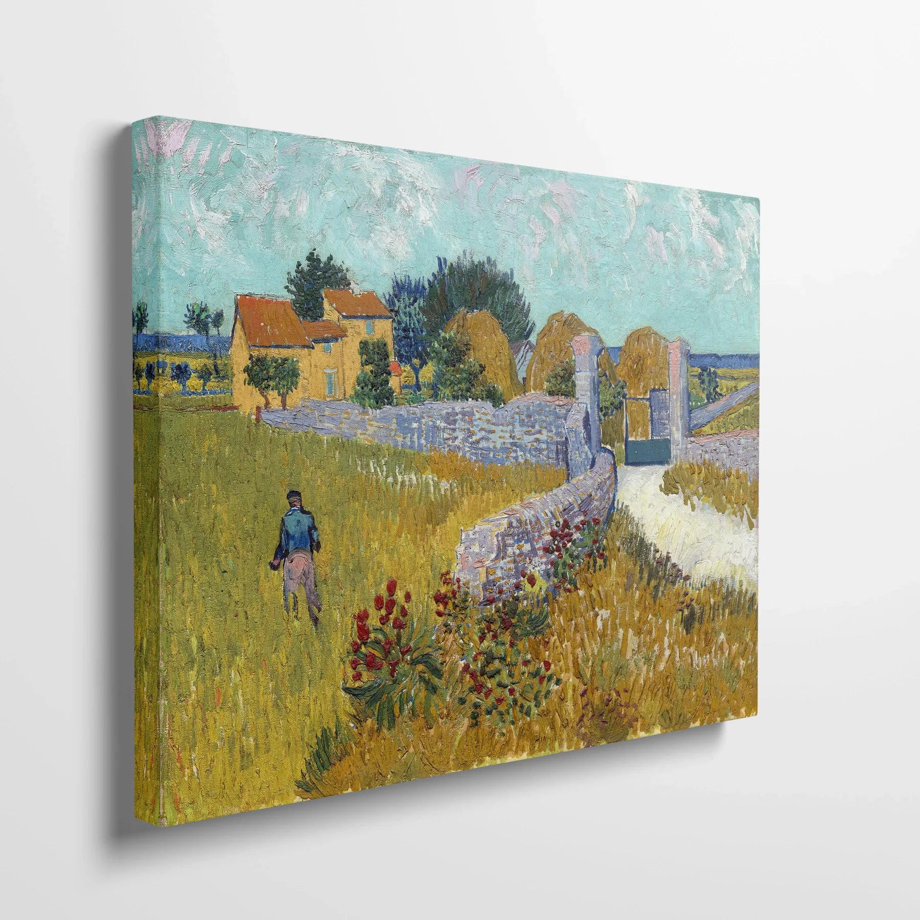 Tablou picturi celebre - Ferma din Provence, Van Gogh - vedere din lateral