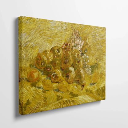 Tablou picturi celebre - Gutui, lămâi, pere și struguri, Van Gogh - vedere din lateral