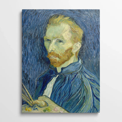 Tablou picturi celebre - Autoportret (1889), Van Gogh - vedere din fata