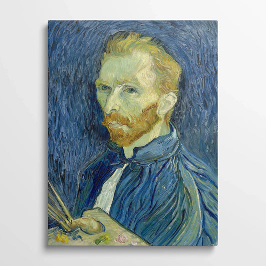 Tablou picturi celebre - Autoportret (1889), Van Gogh - vedere din fata